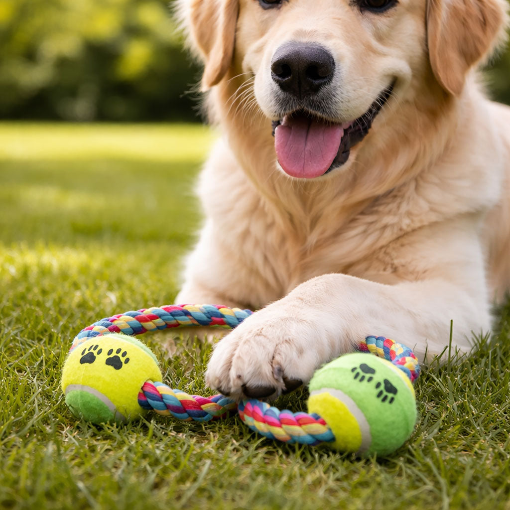 Double Ring Tugger Rope Dog Toy