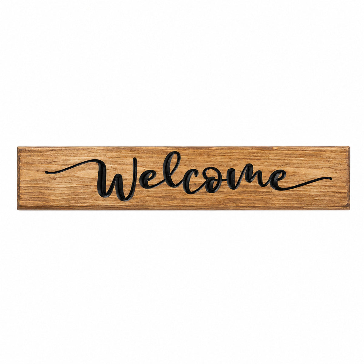 Wooden Engraved Welcome Sign – Rustic Handmade Home Plaque