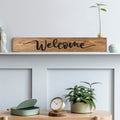 Wooden Engraved Welcome Sign – Rustic Handmade Home Plaque