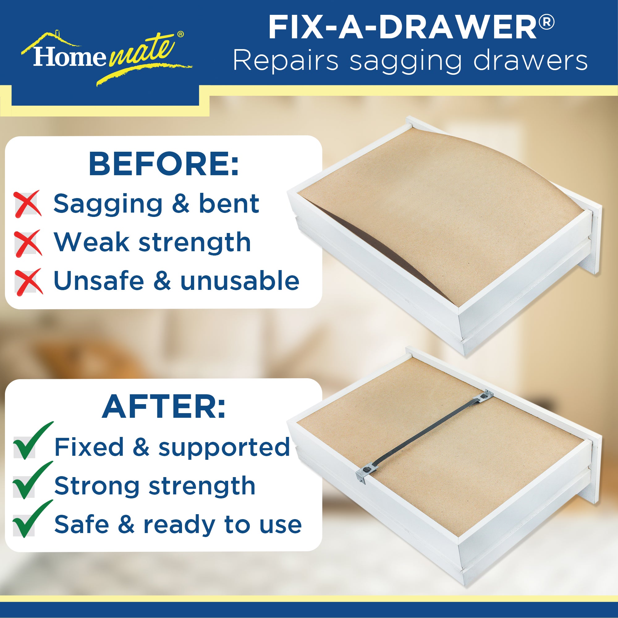 Drawer Bottom Repair Fix-A-Drawer®