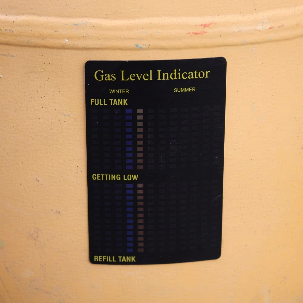 Gas Level Indicator improved close-up
