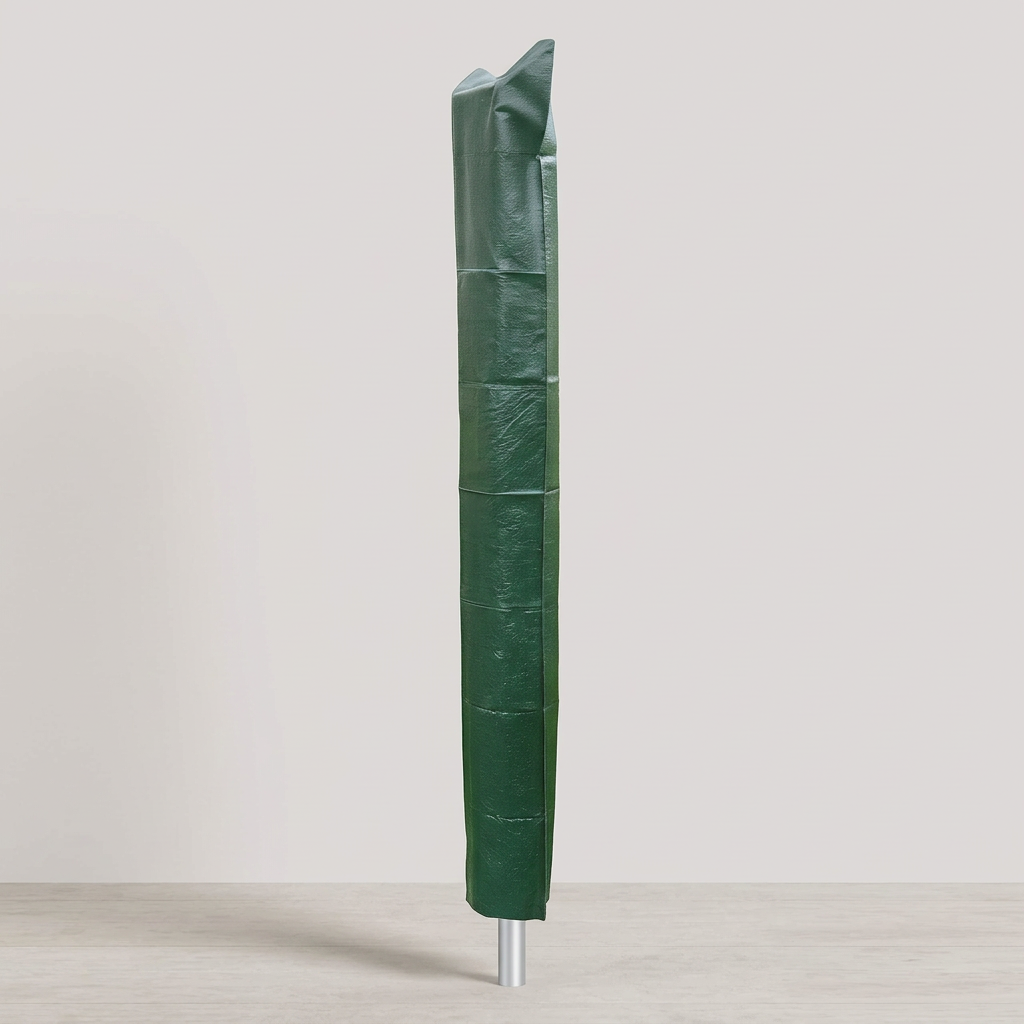 Green rotary line cover on a neutral background