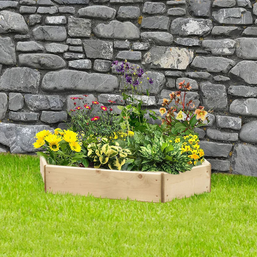 Timber Raised Bed Hexagonal Extended Sizes