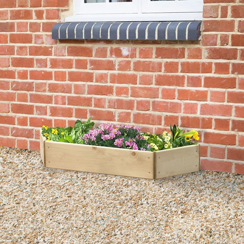 Timber Raised Bed Half Hexagonal