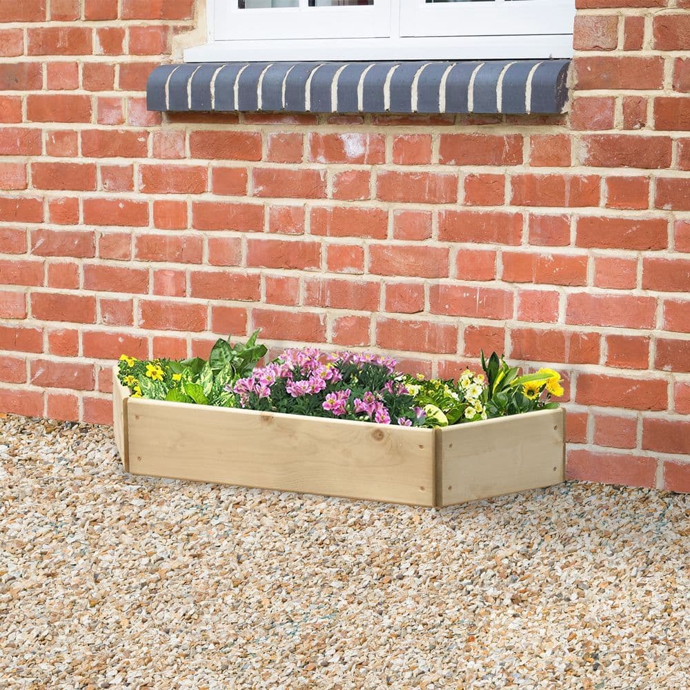 Greena Half Hexagonal Wall Planter - 1 Tier