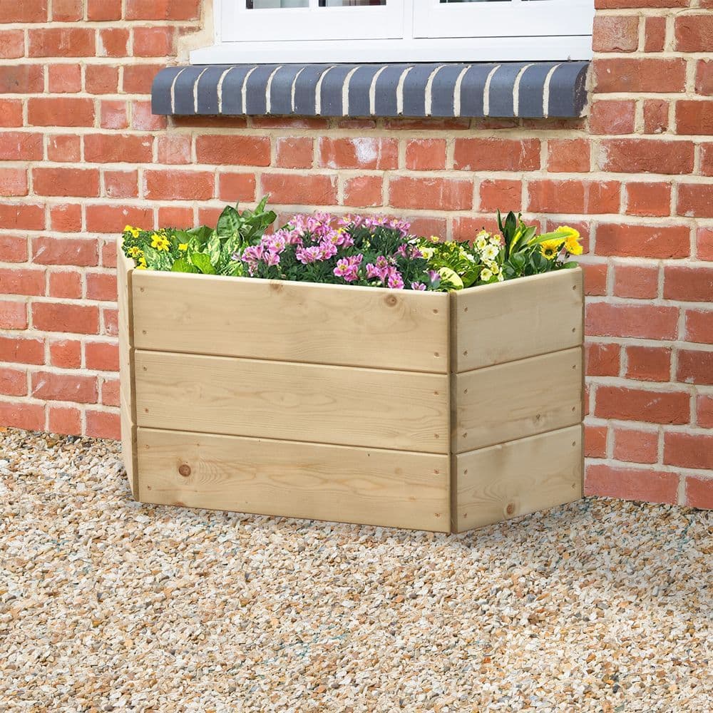 Greena Half Hexagonal Wall Planter - 3 Tiers