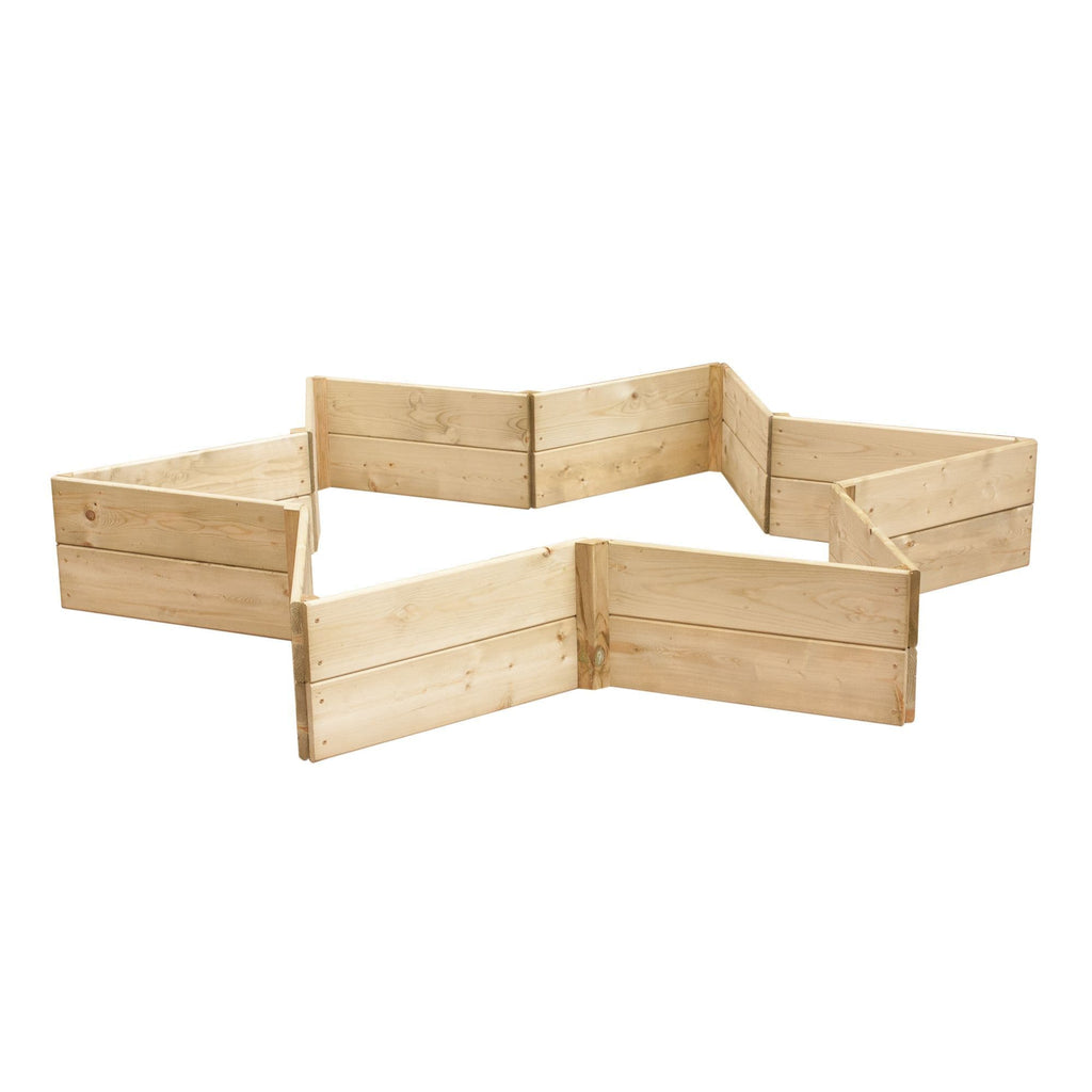 Greena Star Shaped Raised Bed - 2 Tiers
