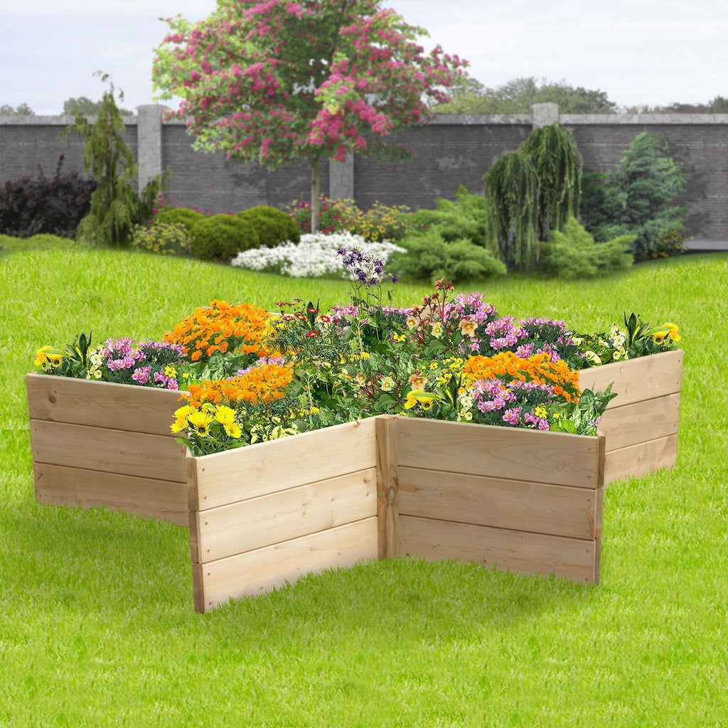 Greena Star Shaped Raised Bed - 3 Tiers