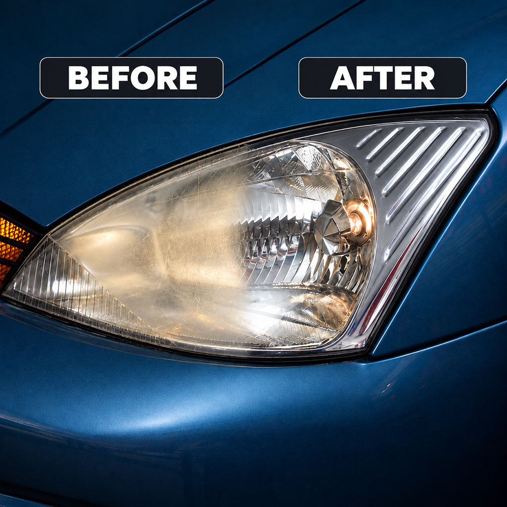 Headlight Restoration Kit – Car Lens Cleaning & Polishing Set