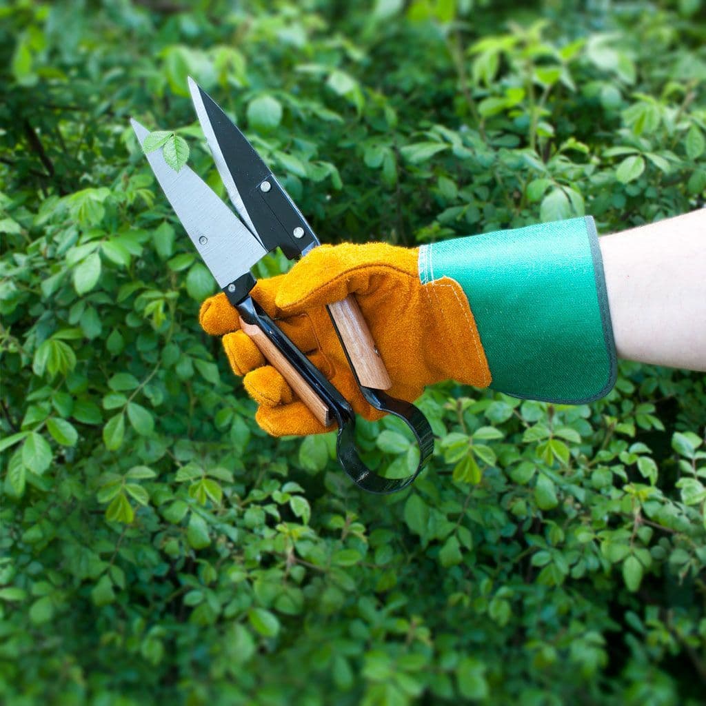 Heavy-Duty Thorn-Proof Leather Gardening Gloves