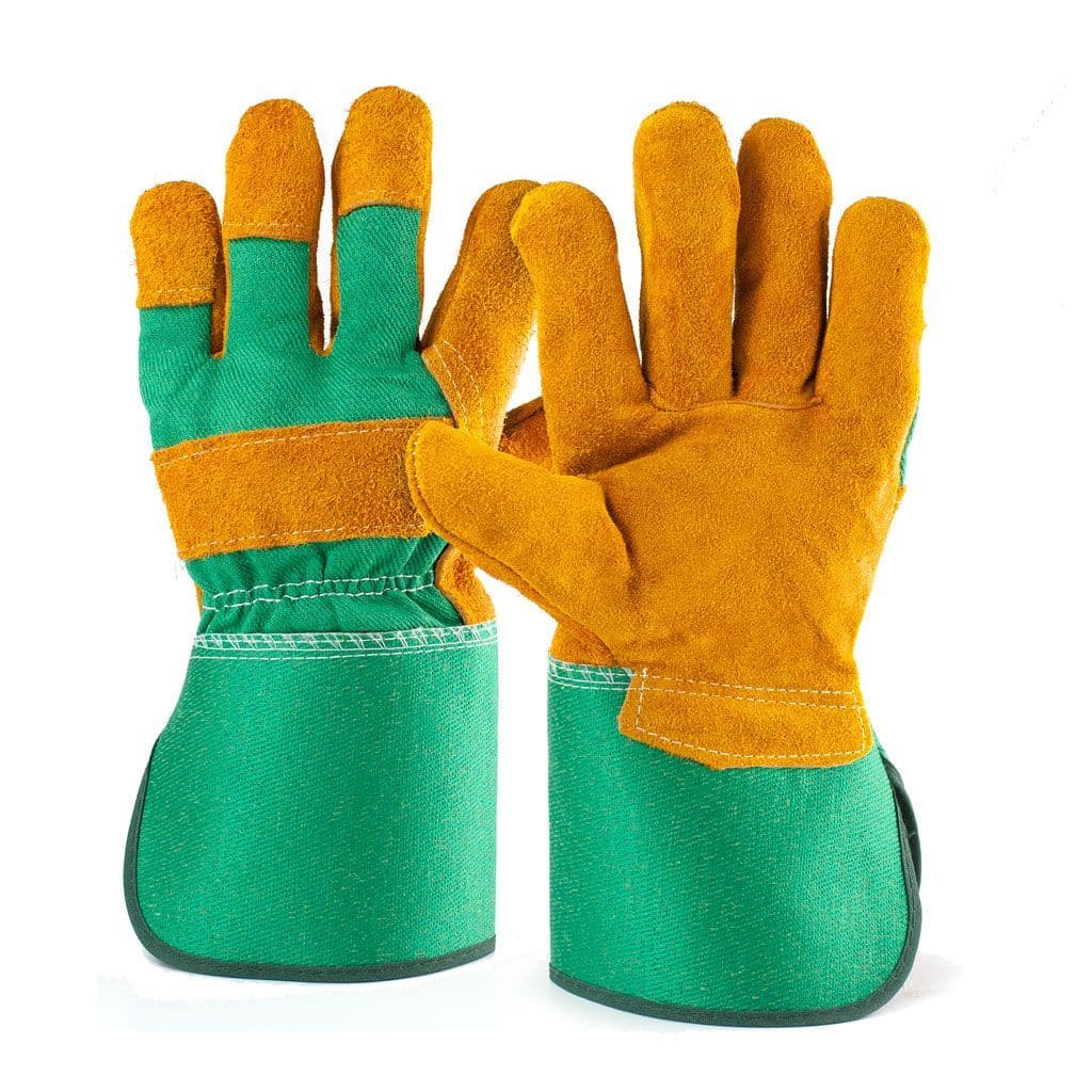 Heavy-Duty Thorn-Proof Leather Gardening Gloves