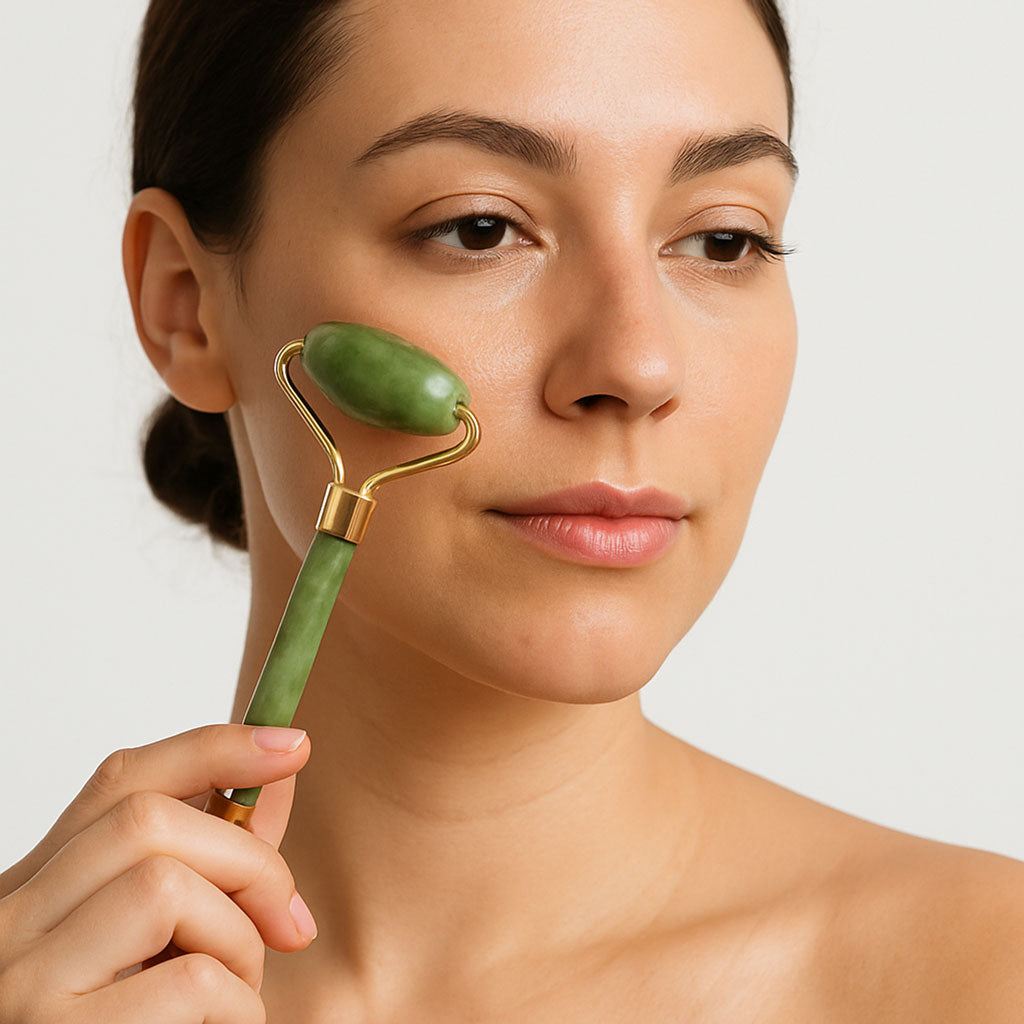 Jade Gua Sha Stone & Facial Massager Set