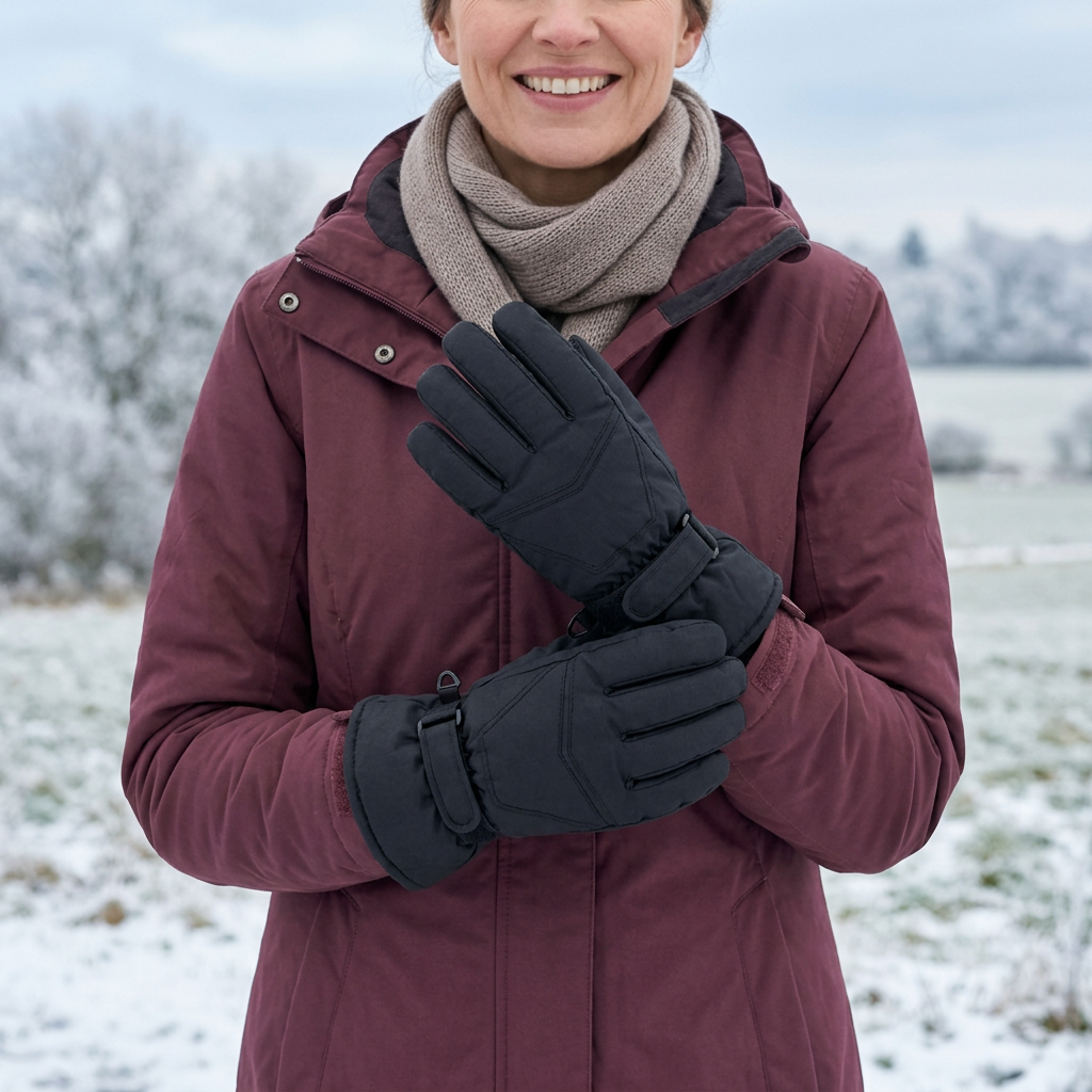 Heated Gloves – Thinsulate Winter Gloves with Warm Air Heating