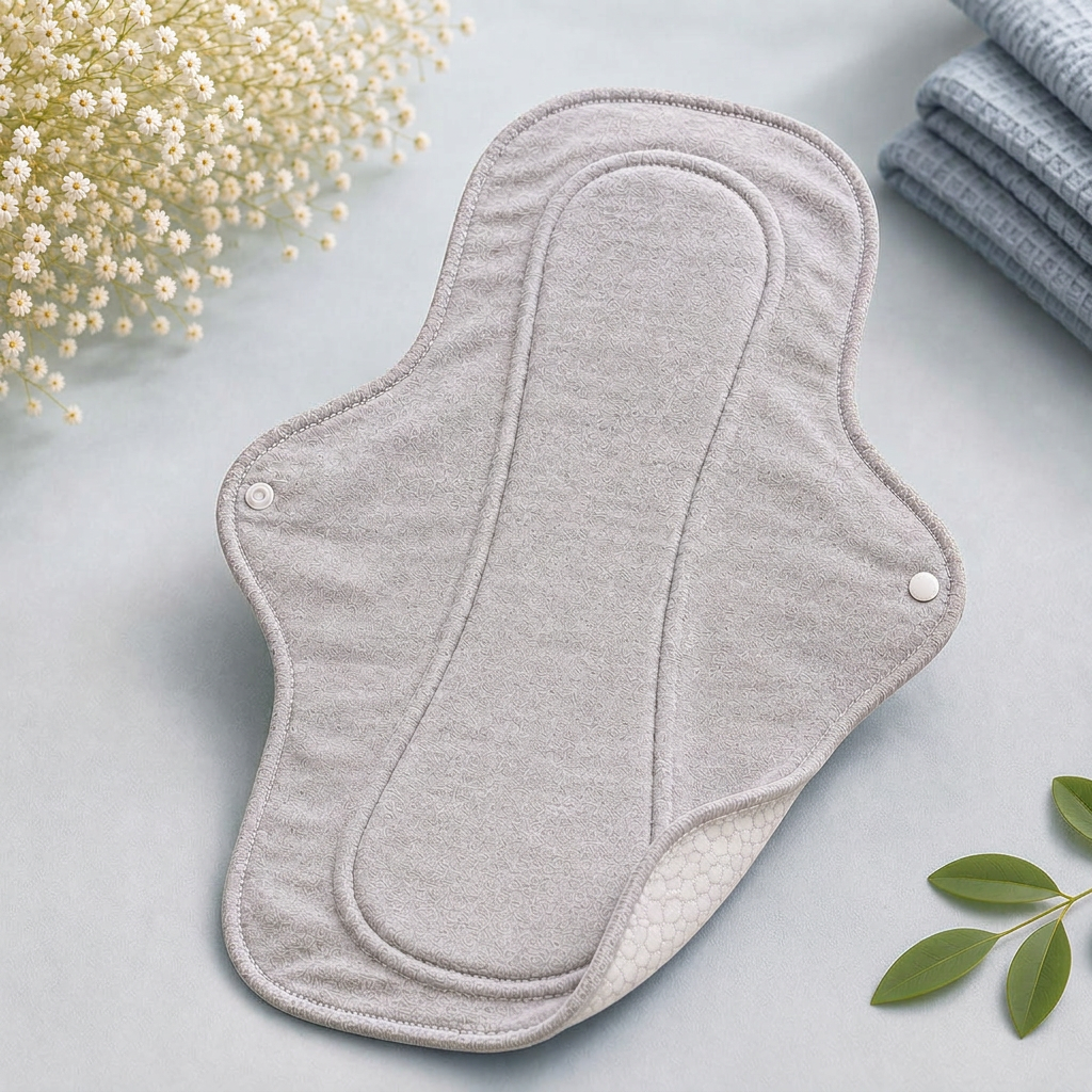 Men’s pad image with slate-blue towels and a cool stone-grey background