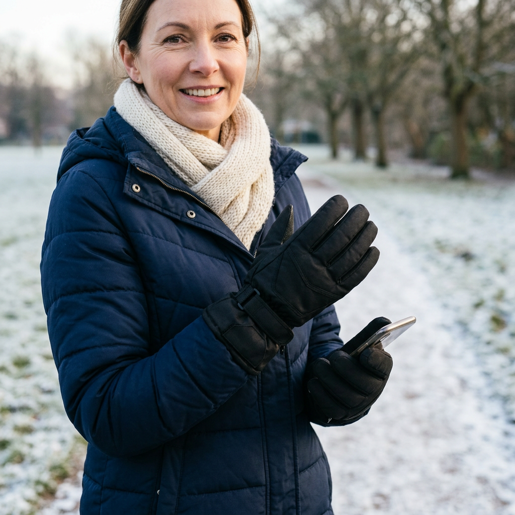 Heated Gloves – Thinsulate Winter Gloves with Warm Air Heating