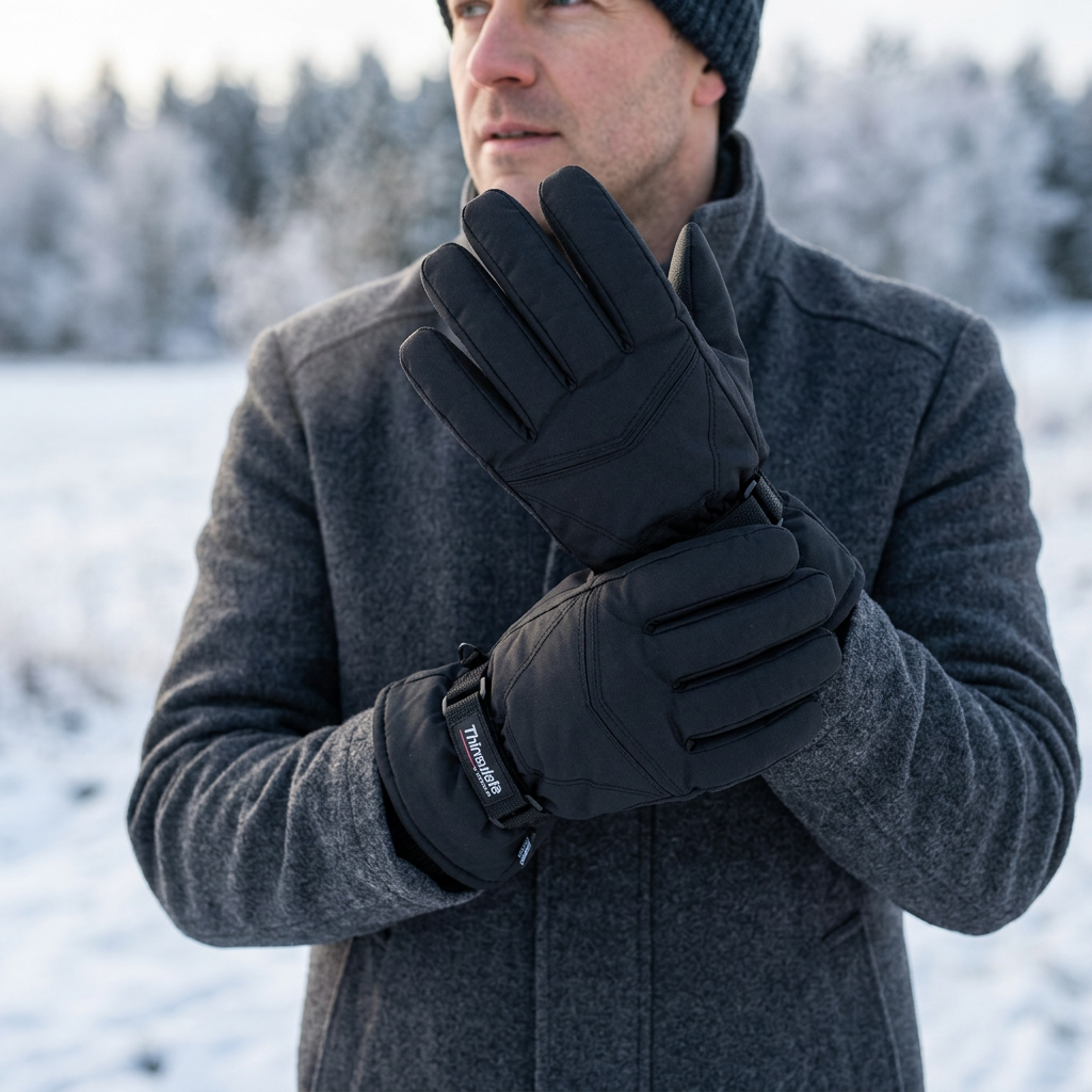 Heated Gloves – Thinsulate Winter Gloves with Warm Air Heating