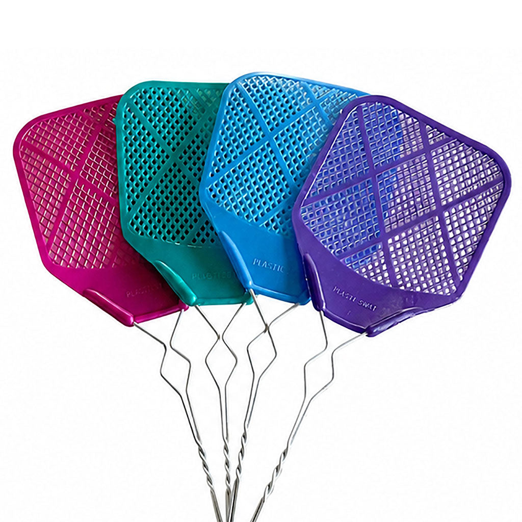 Long Handle Fly Swatters 3 Pack – Flexible Wire Handles