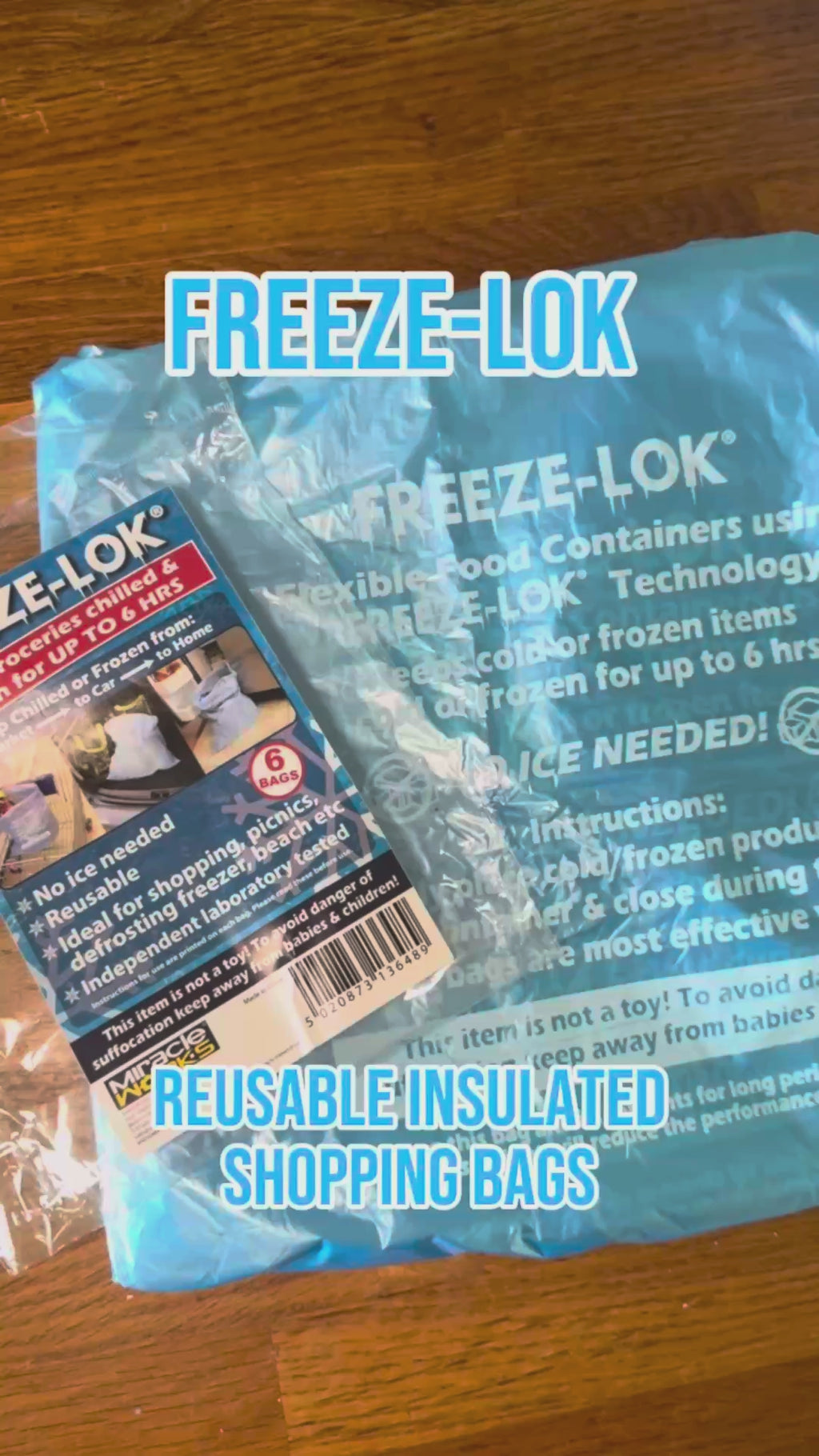 Freeze-Lok Bags 6 Pack – Reusable Freezer Storage Bags