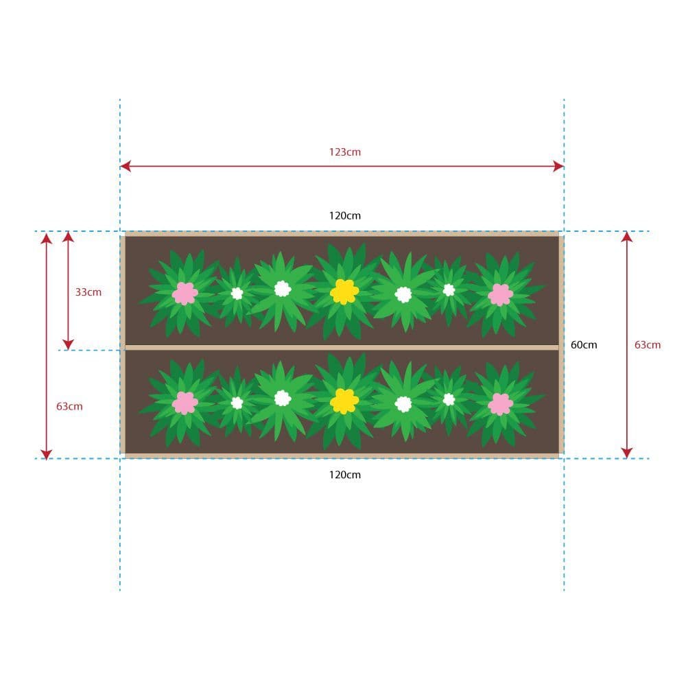 Rectangular Cascading Planter 120cm Width