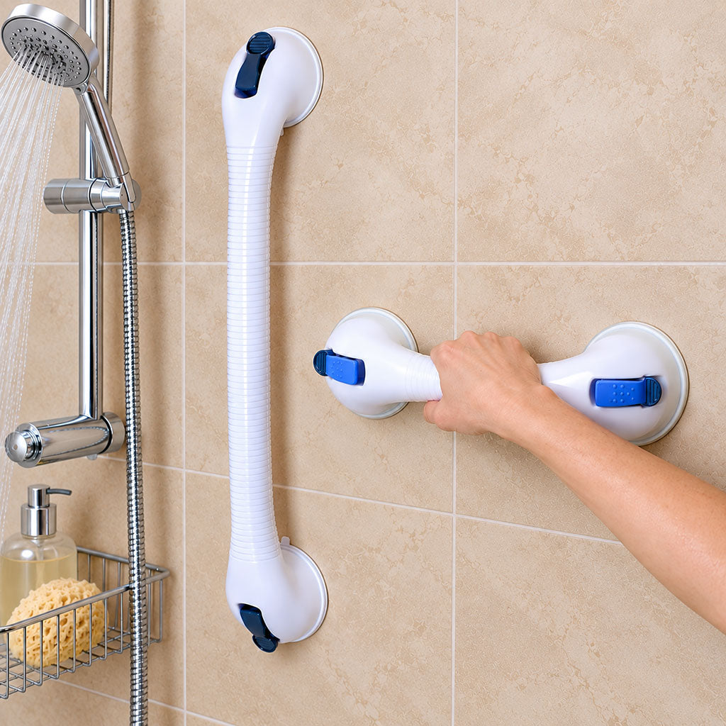 Safety Grab Bars Twin Pack – Suction Bathroom Support Handles