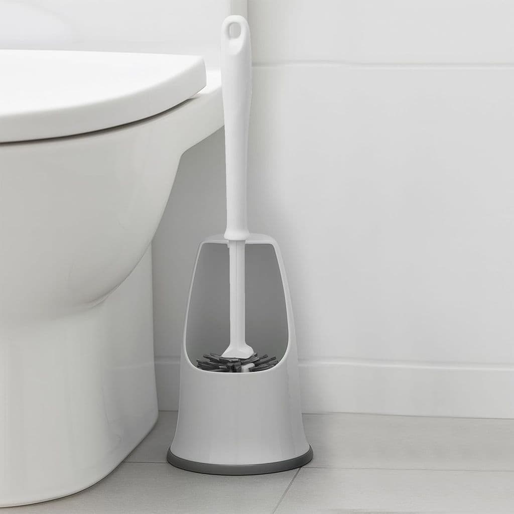 Silicone Under Rim Toilet Brush & Holder
