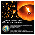 Sky Lanterns - 5 pack