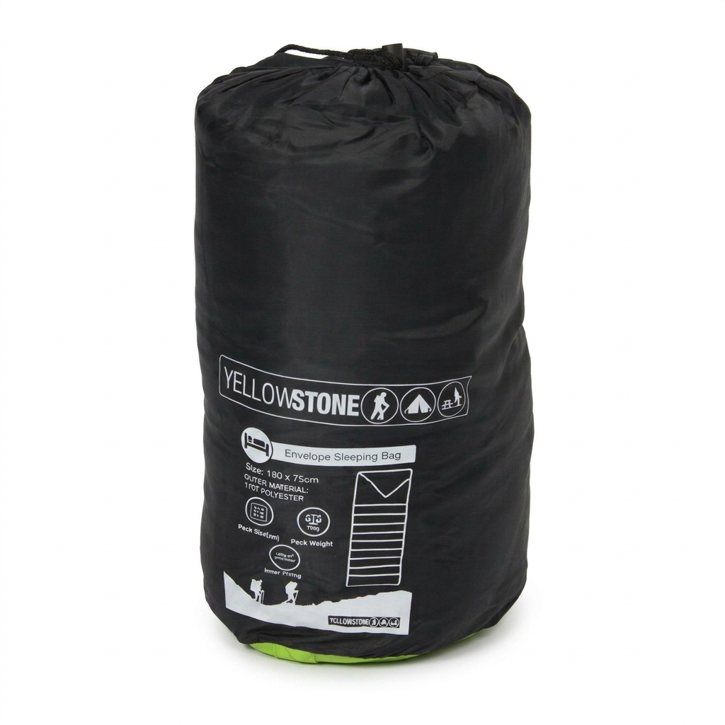Square carry sack image on white