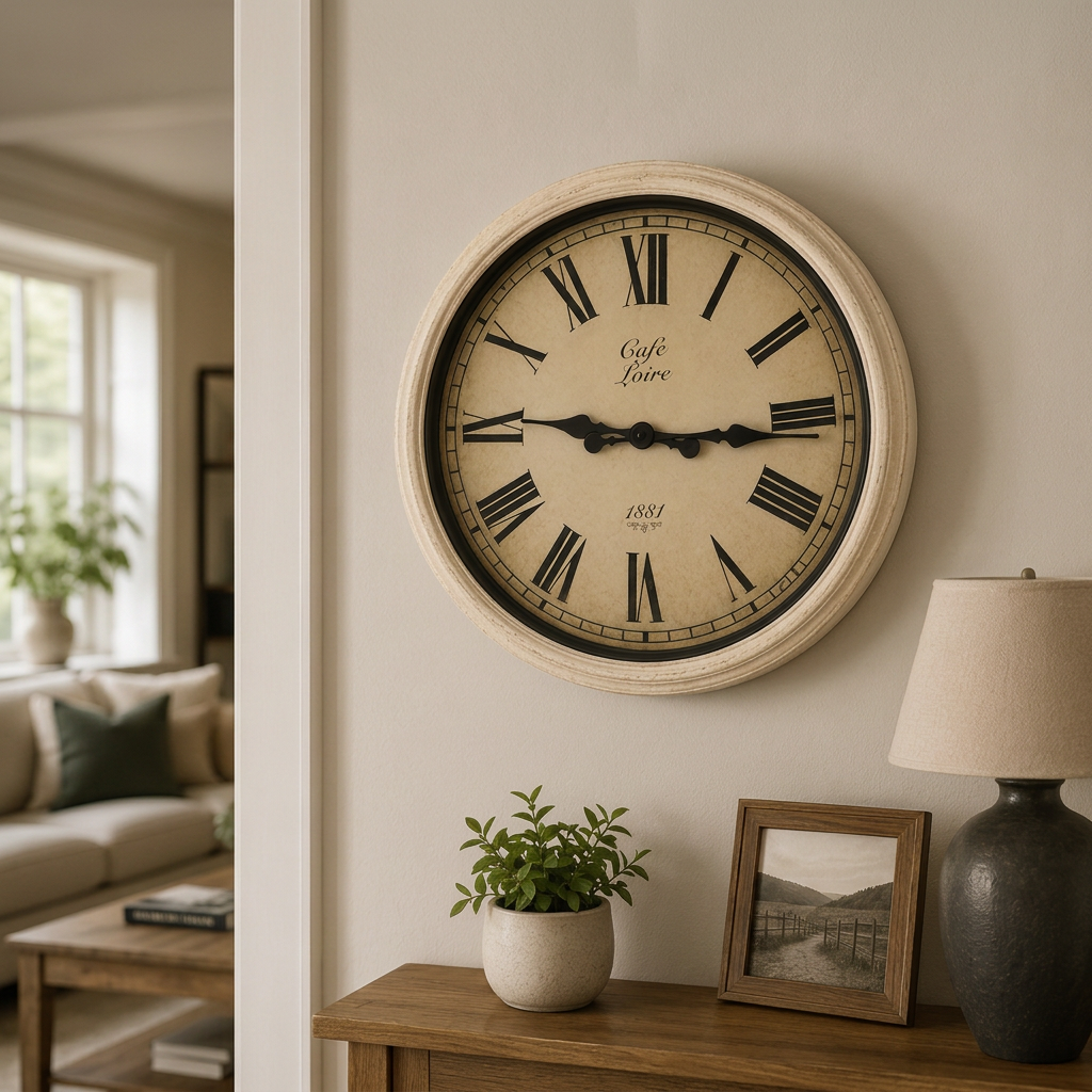 Square home-interior clock image