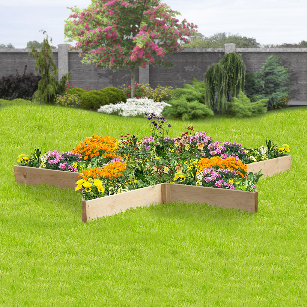 Greena Star Shaped Raised Bed - 1 Tier