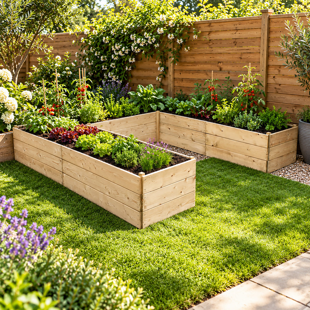 U-Shaped Planter – Timber Raised Garden Bed